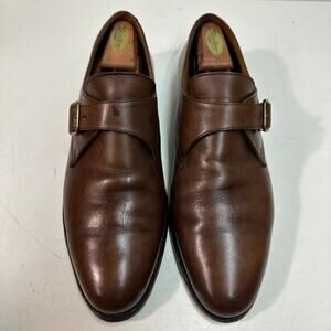 NEW HEELS Crockett & Jones x Brooks Brothers Single Monk Brown Made England 11